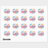 Colors Purim Label Runder Aufkleber (Blatt)