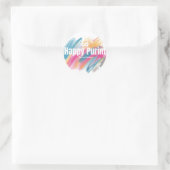 Colors Purim Label Runder Aufkleber (Tasche)