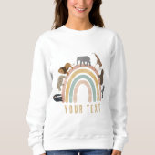 Colors Rainbow Jungle Animals Sweatshirt (Vorderseite)