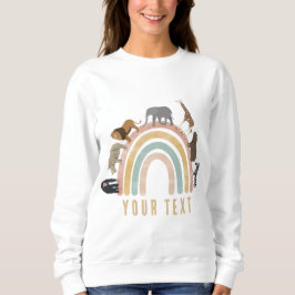 Colors Rainbow Jungle Animals Sweatshirt