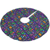 Colors & shapes pattern polyester weihnachtsbaumdecke (Schrägansicht)