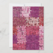 Colors Texture Puzzle Einladung (Vorderseite)