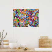 "Colorscape" 28x20 Poster (Küche)