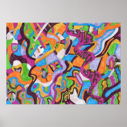 "Colorscape" 28x20 Poster (Vorne)