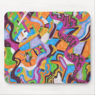 "Colorscape" Abstrakte Kunst Mousepad