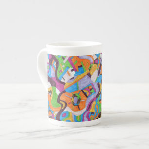 "Colorscape" Abstrakte Kunst Porzellantasse