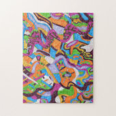 "Colorscape" Abstrakte Kunst Puzzle (Vertikal)