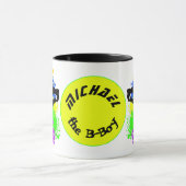 Colorsplash Breakdancer personalisierter Becher Tasse (Zentrum)