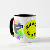 Colorsplash Breakdancer personalisierter Becher Tasse (Vorderseite Links)