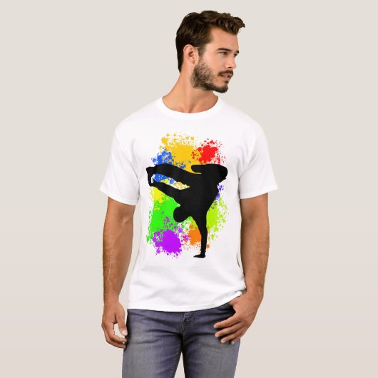 Colorsplash Breakdancer T-Shirt (Vorne ganz)