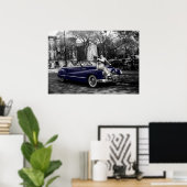 Colorsplash Woman Buick Roadmaster Car Auto der 19 Poster (Heimbüro)
