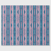 Colorstack Ikat in Rosa und Aqua Geschenkpapier (Flach)