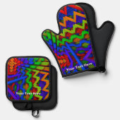 Colorstix Ofenhandschuh & Topflappen-Set (Vorderseite/Rückseite)