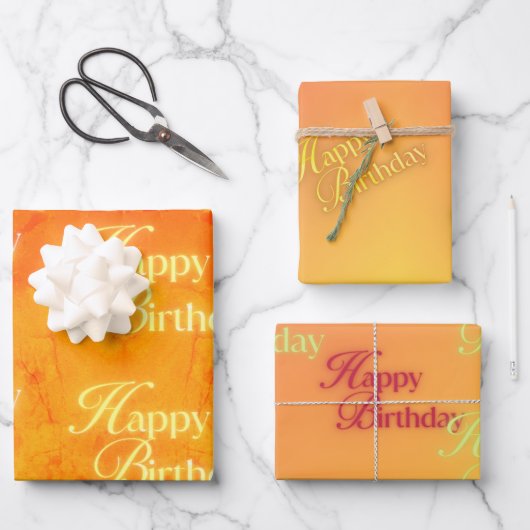 Colorstrolgy Leo Birthday Geschenkpapier Set (Vorderseite)