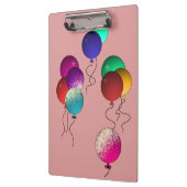 Colorul fröhliche Balloons Spaß hell Klemmbrett (Links)