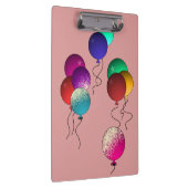 Colorul fröhliche Balloons Spaß hell Klemmbrett (Rechts)