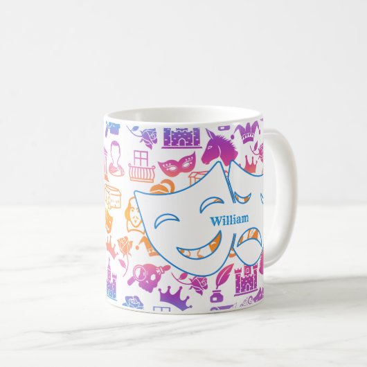 Colorul Shakespeare Lover Mug Kaffeetasse (VorderseiteRechts)