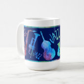 Colorwashed doppeltes Jazz-Trio Kaffeetasse (Vorderseite Links)
