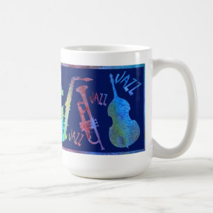 Colorwashed doppeltes Jazz-Trio Kaffeetasse