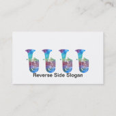 Colorwashed Tuba Visitenkarte (Rückseite)