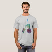 Colorwashed Violine und Cello T-Shirt (Vorne ganz)