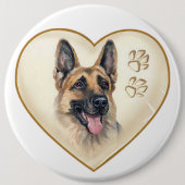 COLOSSAL 6 inch German Shepherd Button Button (Vorderseite)