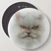 COLOSSAL 6 inch Persian Cat Button Button (Vorne & Hinten)