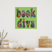 Colossal BOOK DIVA Poster! Poster (Küche)