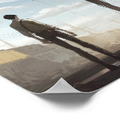 Colossal Canine: Titan Greyhound Giant Dog Poster (Ecke)