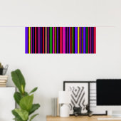 Colossal Multi color Barcode Art #2 Poster (Heimbüro)