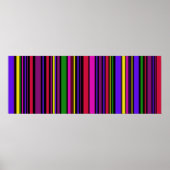 Colossal Multi color Barcode Art #2 Poster (Vorne)