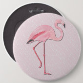COLOSSAL Pink Flamingo, 18 Zoll Button Tasten (Vorne & Hinten)