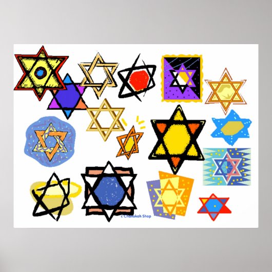 COLOSSAL POSTER - JEWISH STARS - CHANUKAH (Vorne)