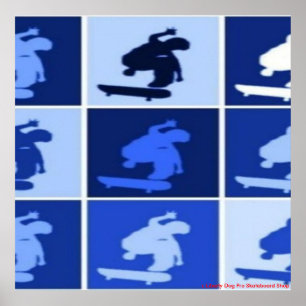 COLOSSAL SHREDDER PRO SKATEBOARDING WALL POSTER