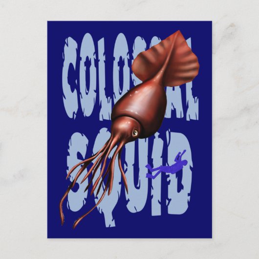Colossal Tintenfisch Postkarten (Vorderseite)