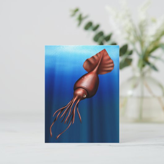 Colossal Tintenfisch Postkarten (Stehend Vorderseite)