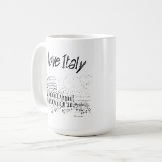 Colosseo Roma Kaffeetasse (Vorderseite Links)