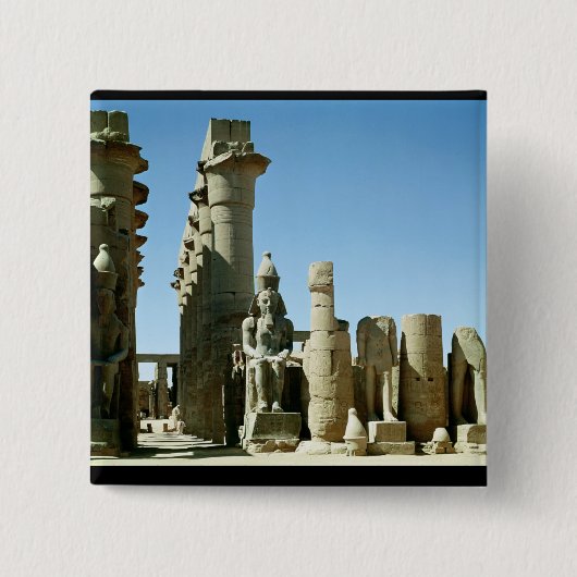 Colosses Ramesses II und Mast von Amenophis Button (Vorderseite)