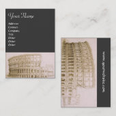 COLOSSEUM/Antike Architektur, Architekt Grau Visitenkarte (Vorne/Hinten)