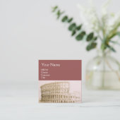 COLOSSEUM/Antike Architektur, Architektur Quadratische Visitenkarte (Stehend Vorderseite)