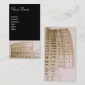 COLOSSEUM/Antike Architektur,Architektur,Schwarz Visitenkarte (Vorne/Hinten)