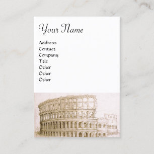 COLOSSEUM/Antike Architektur, Architektur weiß Visitenkarte