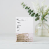 COLOSSEUM/Antique Architect Pearl Visitenkarte (Stehend Vorderseite)