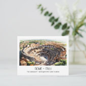 Colosseum Aquarellantenansicht Rom momento Postkarte (Stehend Vorderseite)