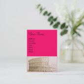 COLOSSEUM Classic Architect Fuchsia Visitenkarte (Stehend Vorderseite)