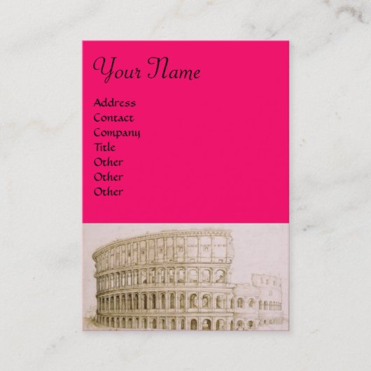 COLOSSEUM Classic Architect Fuchsia Visitenkarte (Vorderseite)