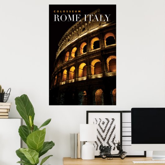 Colosseum italy poster (Heimbüro)