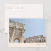 Colosseum Postcard Italienische Postkarte aus Rom (Vorne/Hinten)