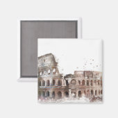 Colosseum Rom Vintag Art Magnet (Vorderseite/Rückseite)