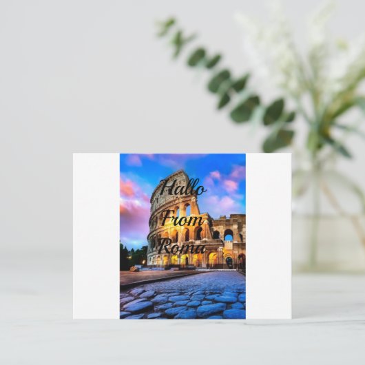 Colosseum Roma Postcard Postkarte (Stehend Vorderseite)